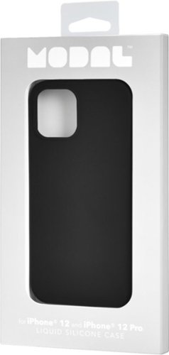 Modal™ - Liquid Silicone Case for Apple iPhone 12 and 12 Pro - Black-Alt_View_Standard_15 
