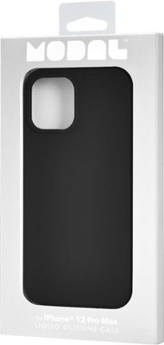 Modal™ - Liquid Silicone Case for Apple iPhone 12 Pro Max - Black-Alt_View_Standard_15 