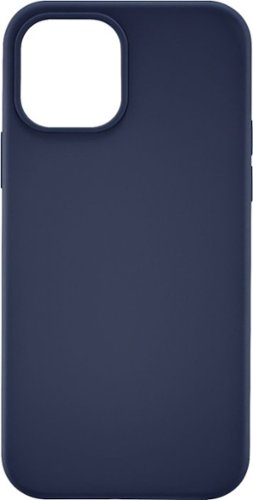 Modal™ - Liquid Silicone Case for Apple iPhone 12 and 12 Pro - Navy Blue