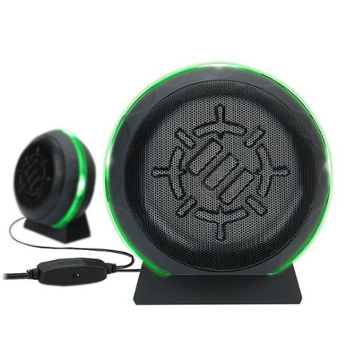 ENHANCE - SL2 USB Gaming 2.0 Computer Speakers - Green LED