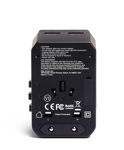 TUMI 3 Port Usb Power Adapter - Black WHERE TO BUY