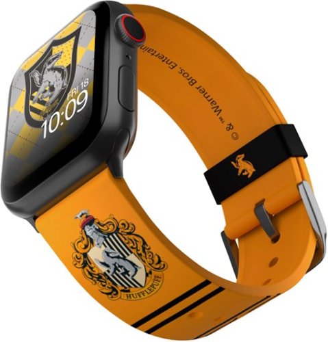 MobyFox - Harry Potter – Hufflepuff Smartwatch Band – Compatible with Apple Watch – Fits 38mm, 40mm, 42mm and 44mm