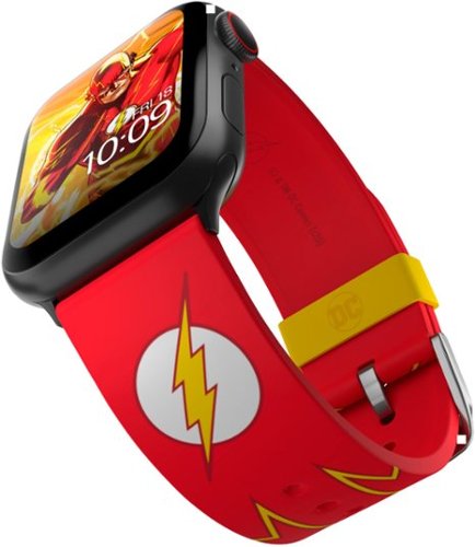 MobyFox - DC Comics – The Flash Tactical Smartwatch Band – Compatible with Apple Watch – Fits 38mm, 40mm, 42mm and 44mm