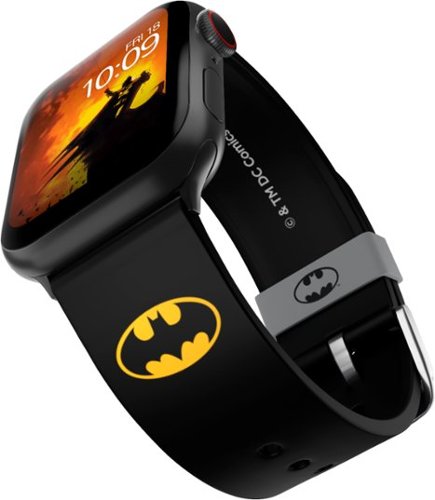 MobyFox - DC Comics – Batman Icon Smartwatch Band – Compatible with Apple Watch – Fits 38mm, 40mm, 42mm and 44mm
