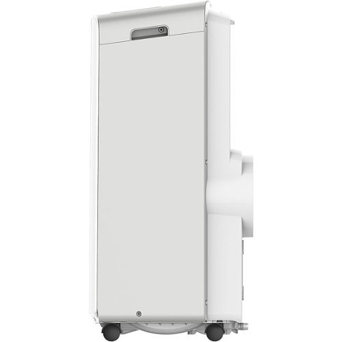 Keystone - 115V Portable Air Conditioner with Follow Me Remote Control for a Room up to 350 Sq. Ft. - White