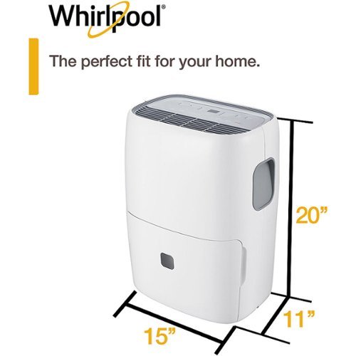 Whirlpool - 20 Pint Dehumidifier - White