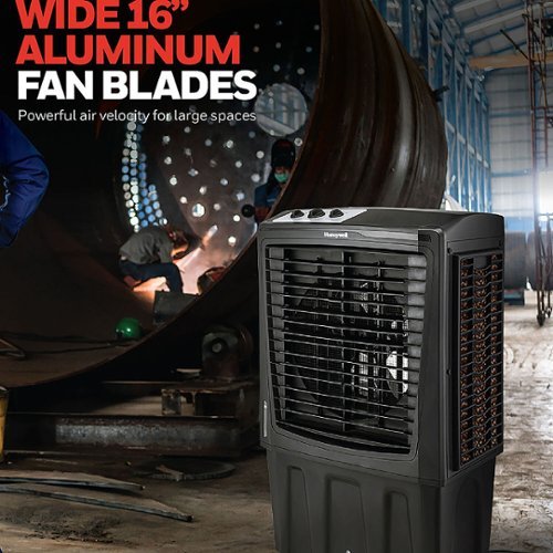 Honeywell - 2800 CFM Outdoor Portable Evaporative Cooler & Fan - Gray-Alt_View_Standard_40 