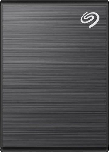 Seagate - One Touch 2TB External USB-C Portable SSD with Rescue Data Recovery Services - Black