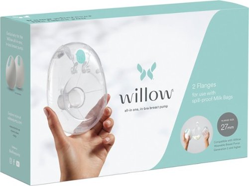 Willow 3.0 Breast Pump Flange 21mm, 2-pack - Clear GLOBAL SHIPPING