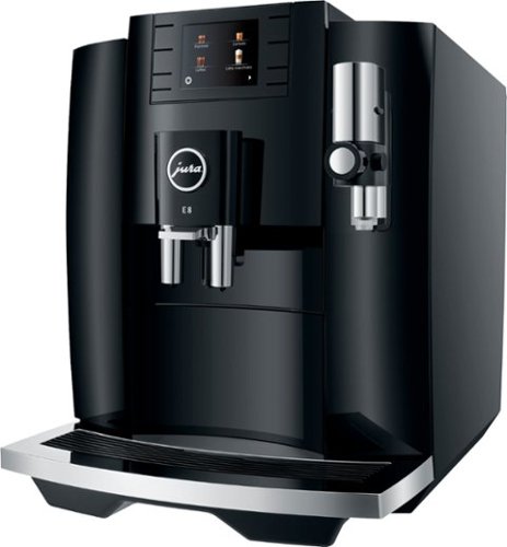 Jura - E8 Single Serve Coffee Maker and Espresso Machine with 15 Bars of Pressure and Integrated Grinder - Piano Black