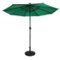 Sun Ray - 9' Round Solar Lighted Umbrella - Emerald Green-Front_Standard