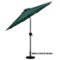 Sun Ray - 9' Round 8Rib Aluminum Bluetooth Solar Lighted Umbrella - Hunter Green-Angle_Standard
