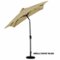Sun Ray - 9'x7' Rectangular Solar Lighted Umbrella - Taupe-Angle_Standard