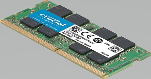 Crucial 32GB (2PK 16GB) 3200MHz speed PC4-25600 DDR4 SODIMM Laptop Memory Kit - Green