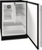 U-Line - 1 Class 4.2 Cu. Ft. Undercounter Refrigerator with 1.5 cu. ft. Freezer - Stainless Steel-Angle_Standard