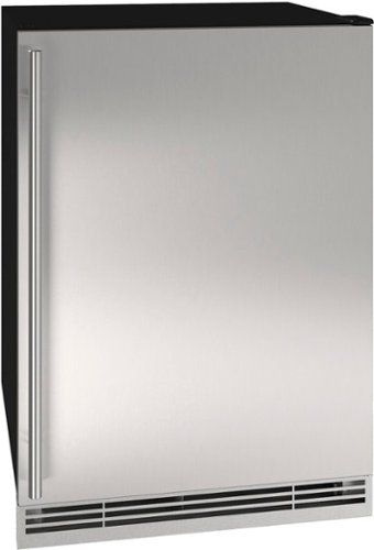 U-Line - 1 Class 4.2 Cu. Ft. Undercounter Refrigerator with Ice Maker - Stainless steel