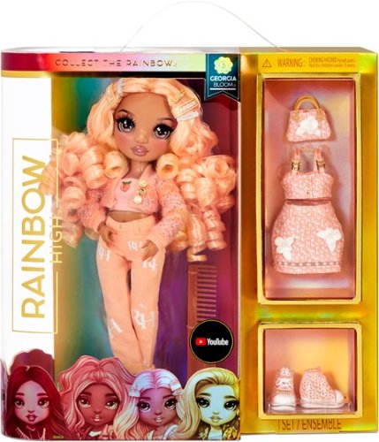 Rainbow High Fashion Doll- Georgia Bloom (Peach) WORLDWIDE DELIVERY