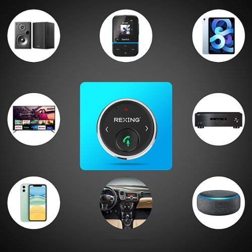 Rexing AUXB0 Bluetooth Receiver/Bluetooth Audio Adaptor for car, speaker, and DVD player - Black BUY IN SINGAPORE