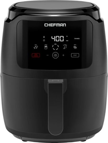 Chefman Family Size 5 Qt. Digital Air Fryer with 4 Cooking Presets - Black