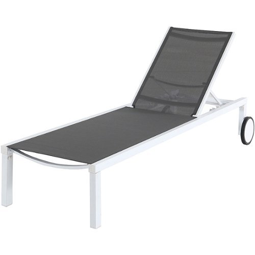 

Mod Furniture - Peyton Sling Armless Chaise Lounge - White/Gray