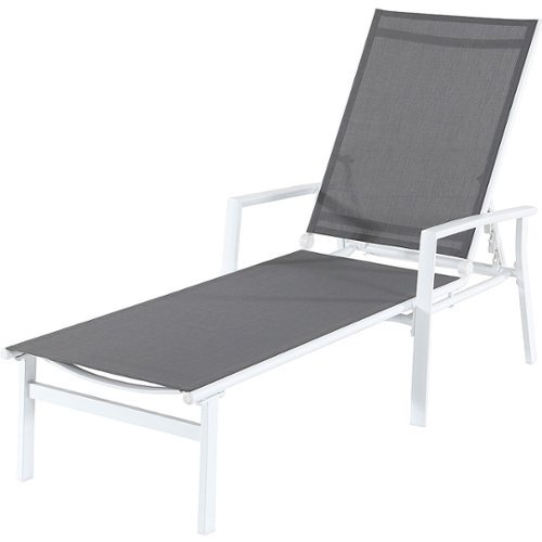 Mod Furniture - Harper Sling Chaise - White/Gray
