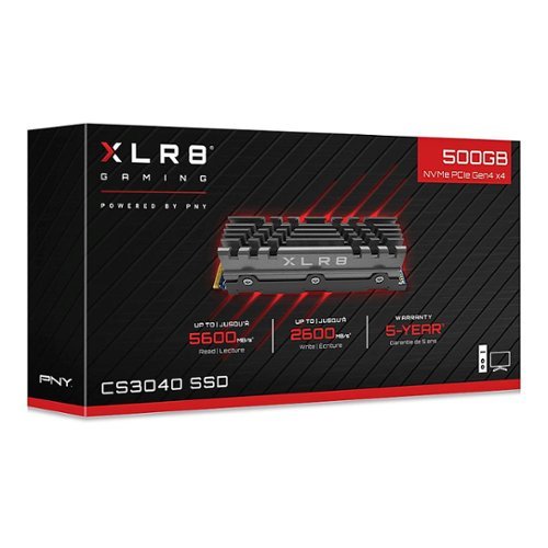 PNY - XLR8 CS3040 500GB Internal SSD PCIe Gen 4 x4 NVMe with Heatsink-Alt_View_Standard_15 