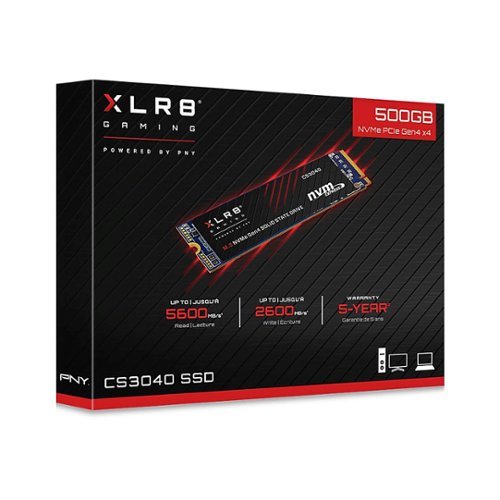PNY XLR8 CS3040 500GB Internal SSD PCIe Gen 4 x4 NVMe BUY ONLINE