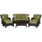 Hanover - Strathmere 6-Piece Lounge Set - Brown/Green-Front_Standard