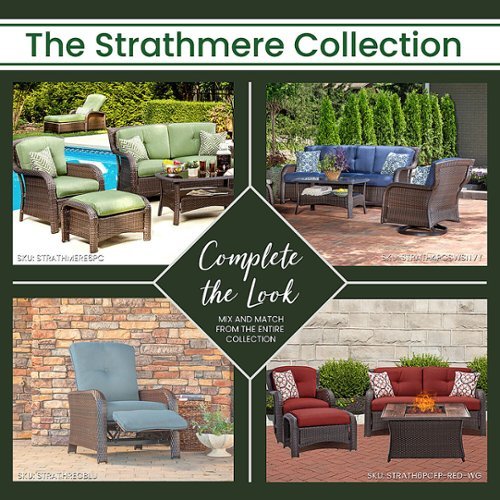 Hanover - Strathmere 6-Piece Lounge Set - Brown/Red