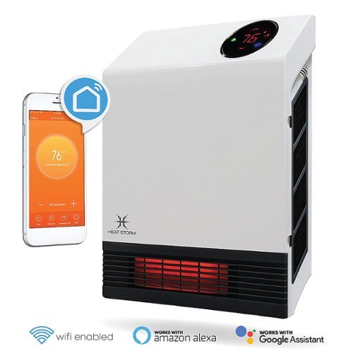 EnergyWise - 1,000 Watt Wi-Fi Indoor Smart Heater - WHITE