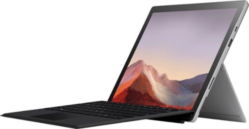 Image of Microsoft - Geek Squad Certified Refurbished Surface Pro 7 - 12.3" Touch Screen - 128GB SSD with Black Type Cover - Platinum