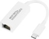 Best Buy essentials™ - USB-C to Ethernet Adapter - White-Front_Standard