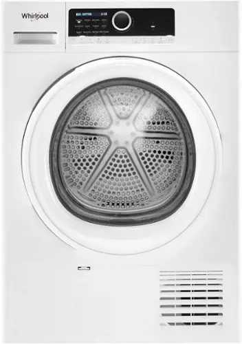 Front. Whirlpool - 4.3 Cu. Ft. Electric Dryer with Energy-Efficient Small Space Dryer Technology - White.