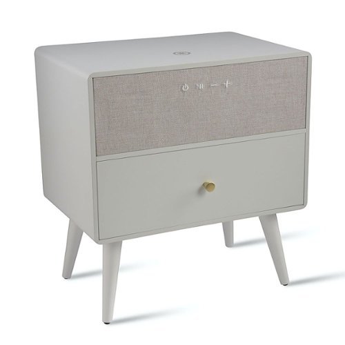 Koble - Ralph Smart Side Table with Speaker - White-Front_Standard 