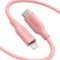 Anker - PowerLine III Flow USB-C to Lightning Cable 6-ft - Pink-Front_Standard