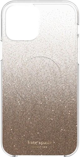 kate spade new york - Protective Hardshell MagSafe Case for iPhone 12 Pro Max - Champagne Glitter Ombre