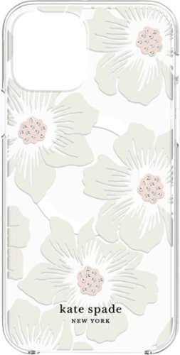 kate spade new york - Protective Hardshell MagSafe Case for iPhone 13/12 Pro Max - Hollyhock Floral Clear