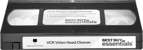 Best Buy essentials™ VCR Video Head Cleaner - Black GLOBAL SHIPPING