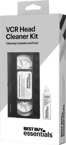 Best Buy essentials™ VCR Video Head Cleaner - Black WHERE TO BUY