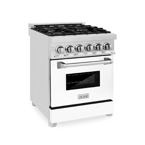 ZLINE - 2.8 Cu. Ft. Freestanding Dual Fuel Range - Stainless steel