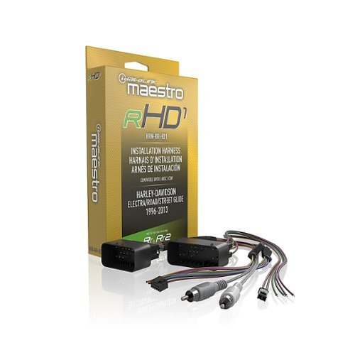 Maestro - RHD1 Plug and Play T-Harness for Harley Davidson Motorcycles - Black