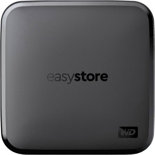 WD - easystore 1TB External USB 3.0 Portable SSD - Black