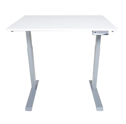 Victor - Compact Electric Full Standing Desk - White