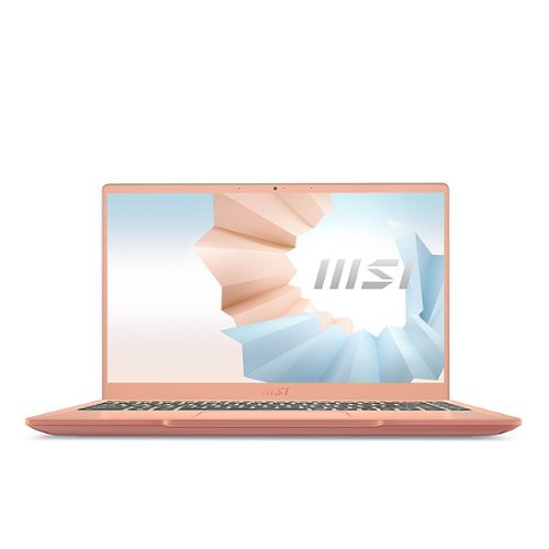 MSI - Modern 14" Laptop, i7-1165G7, 8GB, Intel Iris Xe, 512GB, Windows 10 Home - Beige Mousse