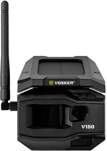  Vosker - V150 Solar-Powered LTE Cellular Home Security Outdoor Camera, Motion Activated Sensor Nightvision Wireless Camera - Receive Photos on Your Mobile App, Black