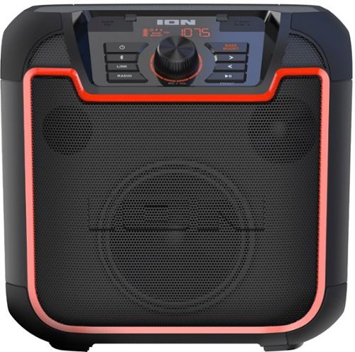 ION Audio Sport- All-Weather Rechargeable Portable Bluetooth Speaker - Black/Orange GLOBAL SHIPPING