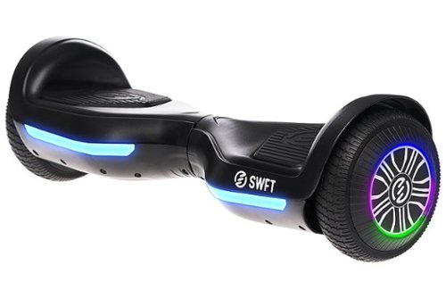 SWFT - Blaze Hoverboard w/ 3mi Max Operating Range & 7 mph Max Speed - Carbon (Black)