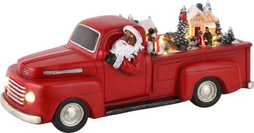 Mr Christmas - African American Animated Truck - Red-Front_Standard 