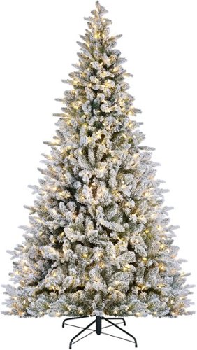 Mr Christmas - Alexa Enabled 7.5' Flocked Prelit Artificial Christmas Tree