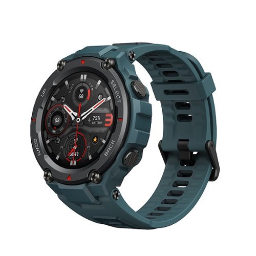 Amazfit - T-Rex Pro Smartwatch 33mm High Strength Polymer - Steel Blue